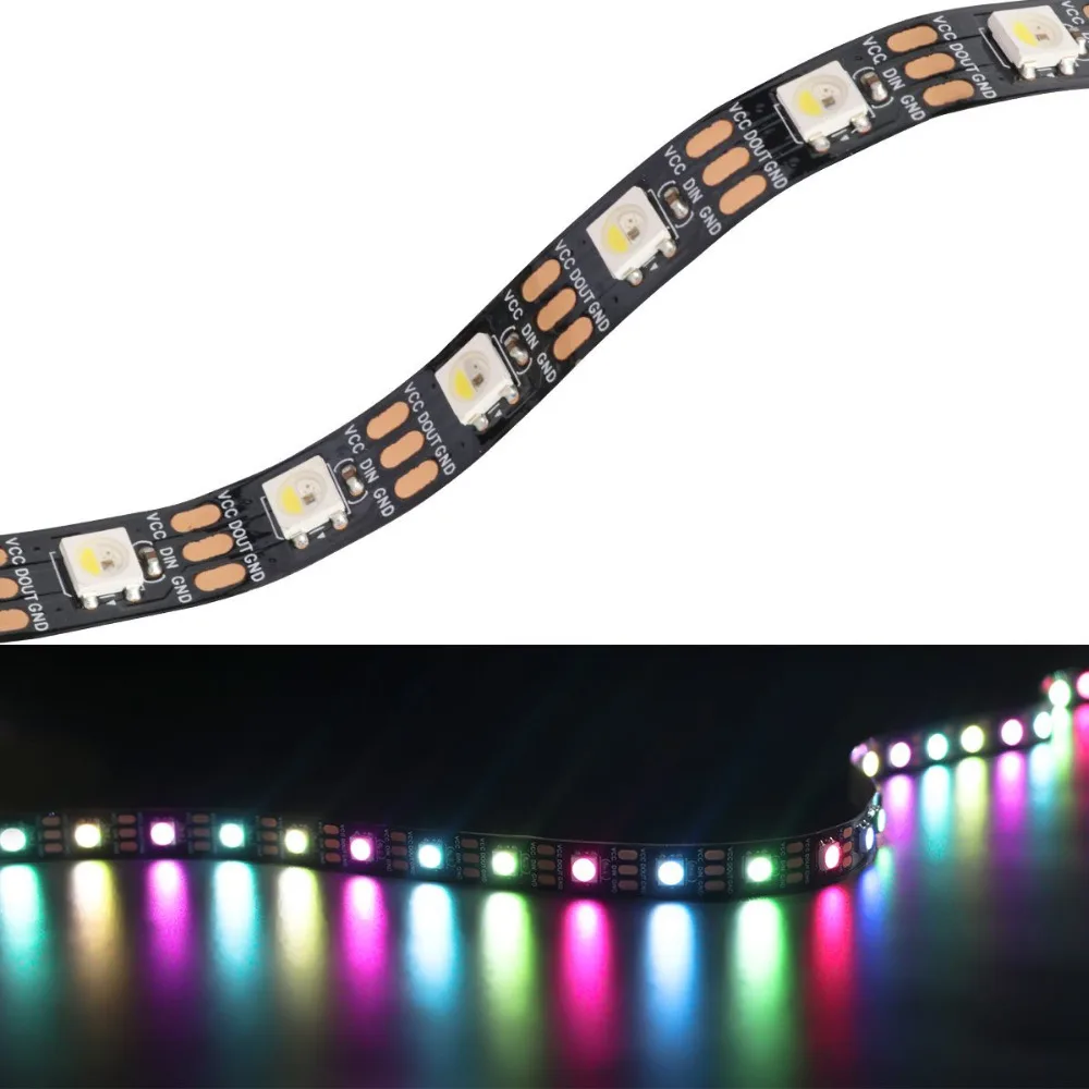 5 м в SK6812 RGBW гибкая светодиодная лента RGBCW RGB + Теплый Холодный белый (аналогичный