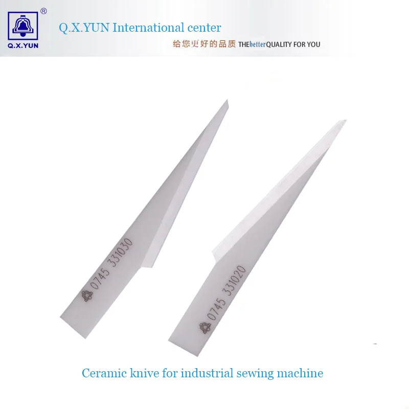 

Q.X.YUN ceramics knive for brother bag machine industrial sewing machine parts 0745331030/0745331020