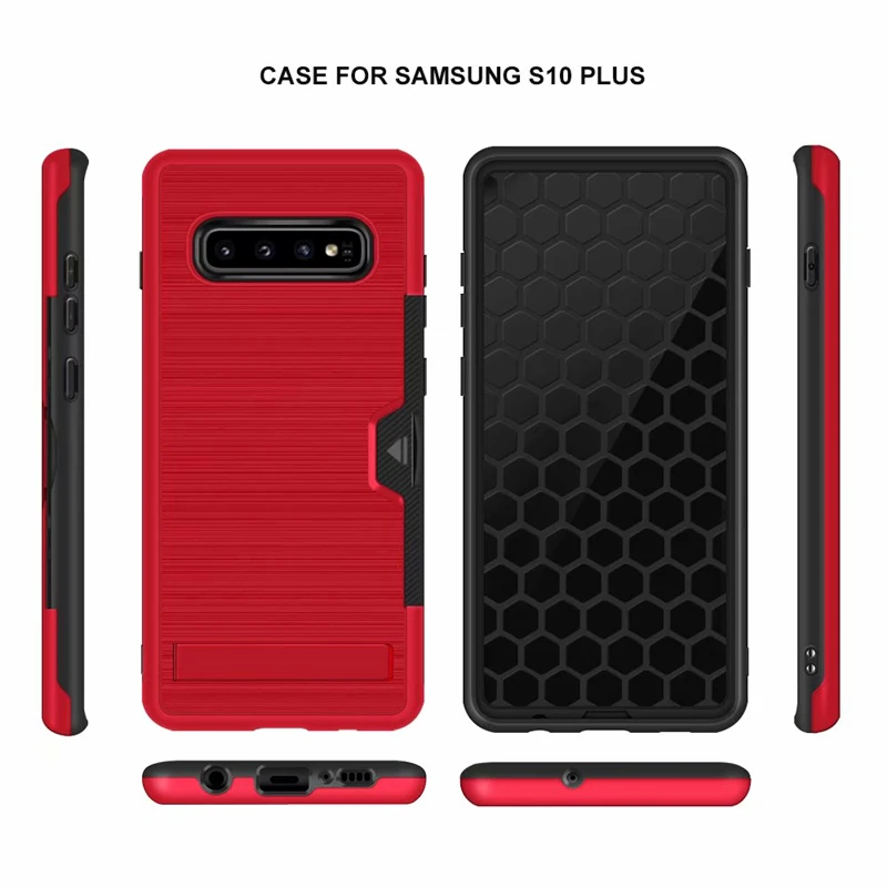 Чехол для телефона Samsung Galaxy S10 Plus S9 S8 ударопрочный ТПУ + Поликарбонат двухслойный