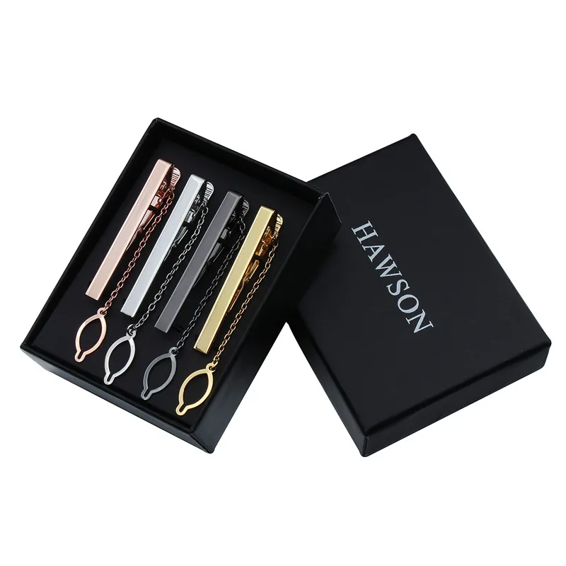 Модный зажим для галстука цепи 4 шт. в комплекте зажимы мужчин брендовая заколка
