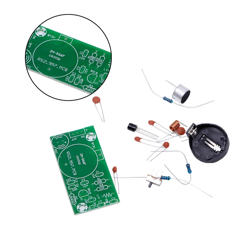 Простой DIY FM беспроводной микрофон части электронный тренировочный