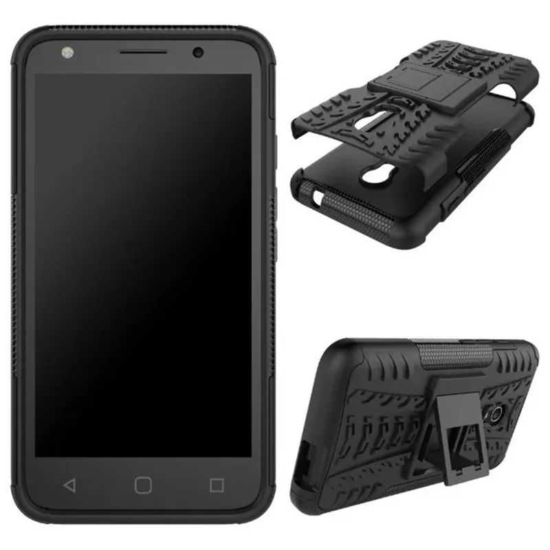 Case Для Alcatel Pixi 4 Крышка ТПУ + PC Броня Dual Back защитная Держатель Дизайн pixi 5.0 OT5045X Г |