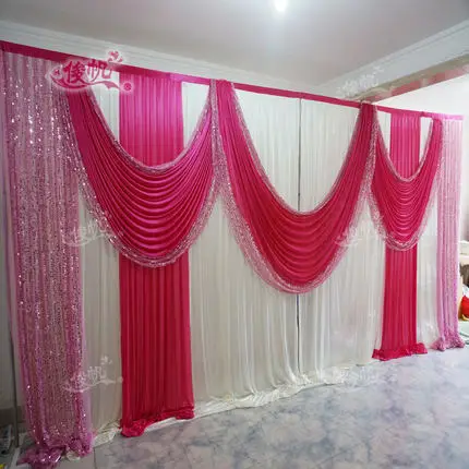 Красивый Королевский синий свадебный фон с блестками из ледяного шелка