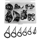 35 шт.компл. направляющие наконечники для удочки, набор направляющих для спиннинга, запасные части для ремонта рыбалки и наконечников