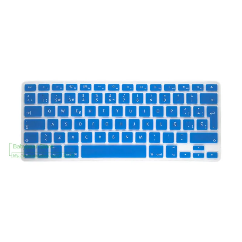 Новинка 2016 года силиконовый чехол для клавиатуры с испанской раскладкой Macbook Air Pro