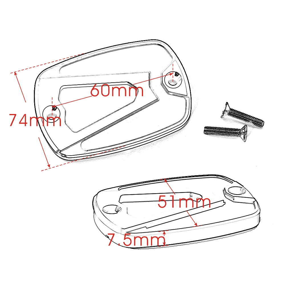 Аксессуары для мотоциклов Алюминиевая Крышка Резервуара тормозной жидкости с