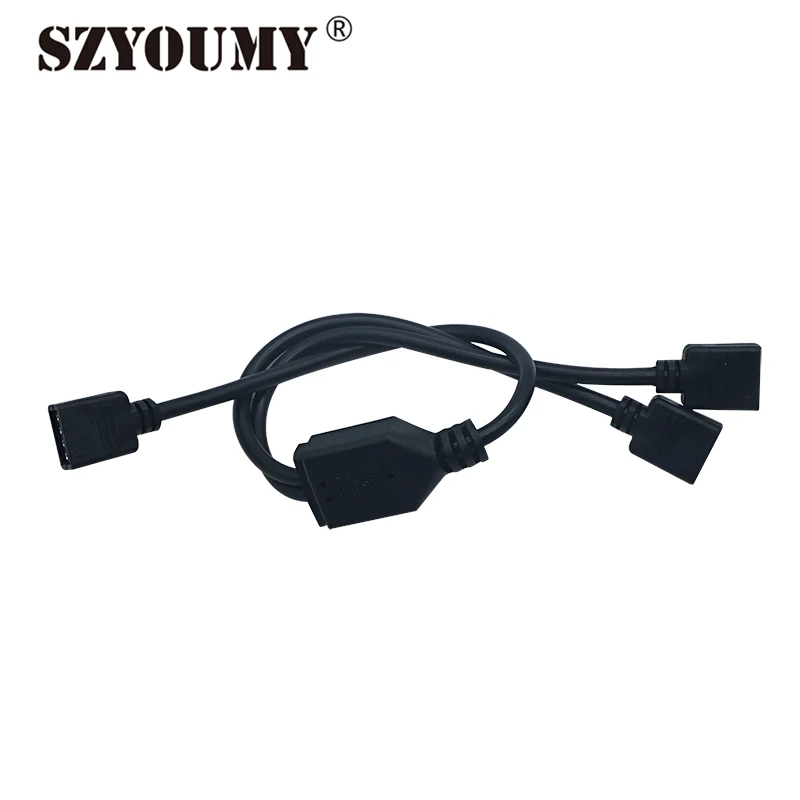 SZYOUMY 10 шт. в партии 4 контактный разъем RGB от 1 до 2 разветвитель Женский