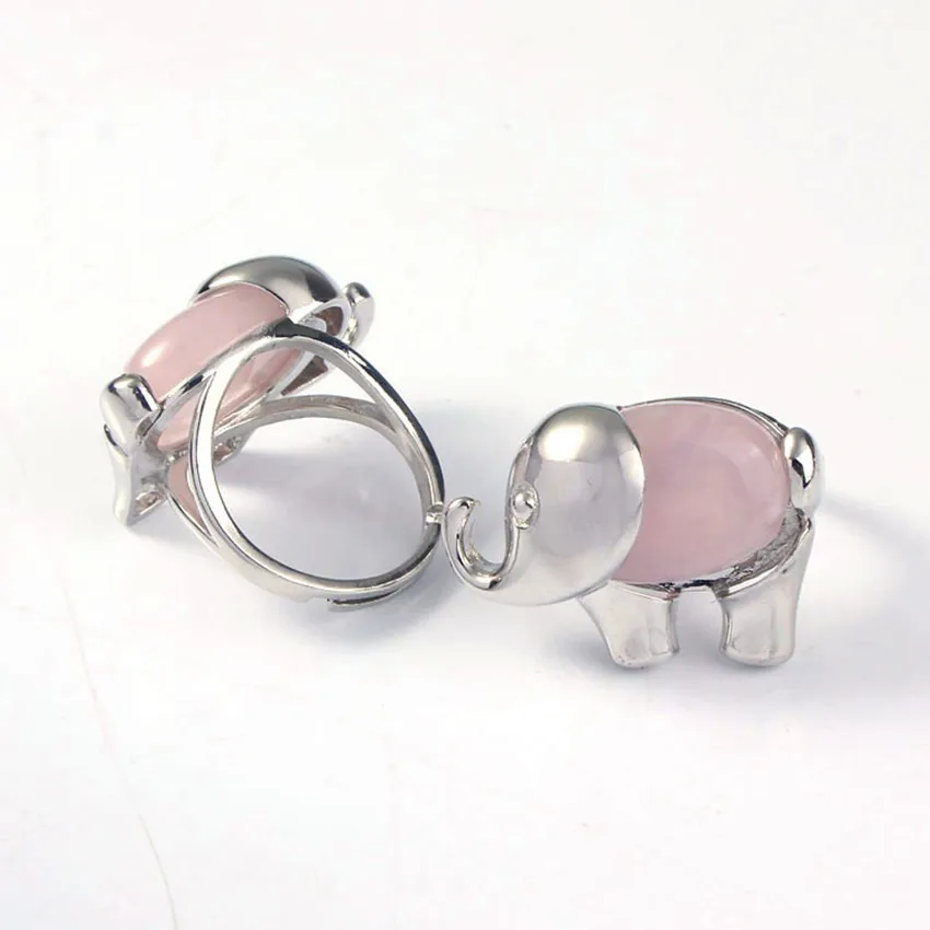 FYJS уникальное кольцо на палец в форме слона с изменяемым размером для женщин