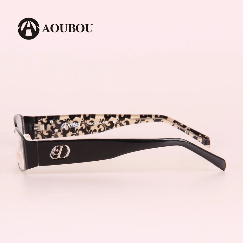 Мужские старинные оптические очки с широкой коричневой оправой из нержавеющей