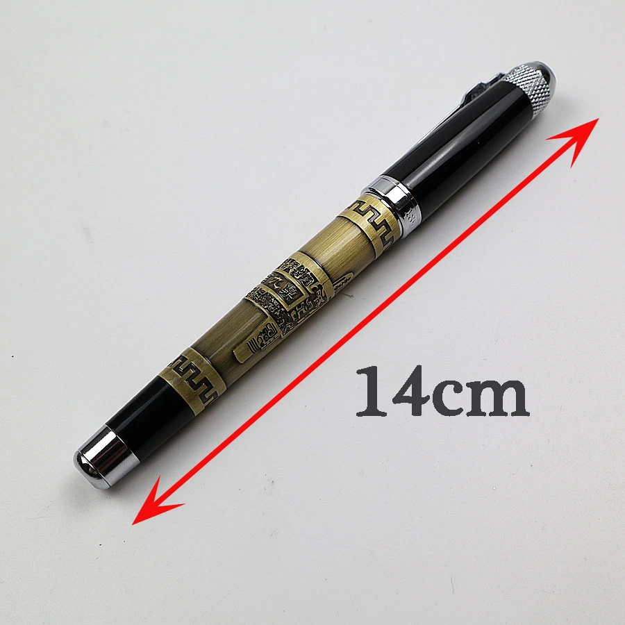 JINHAO189 Роскошная металлическая перьевая ручка подарочная коробка-2 ручки с синими