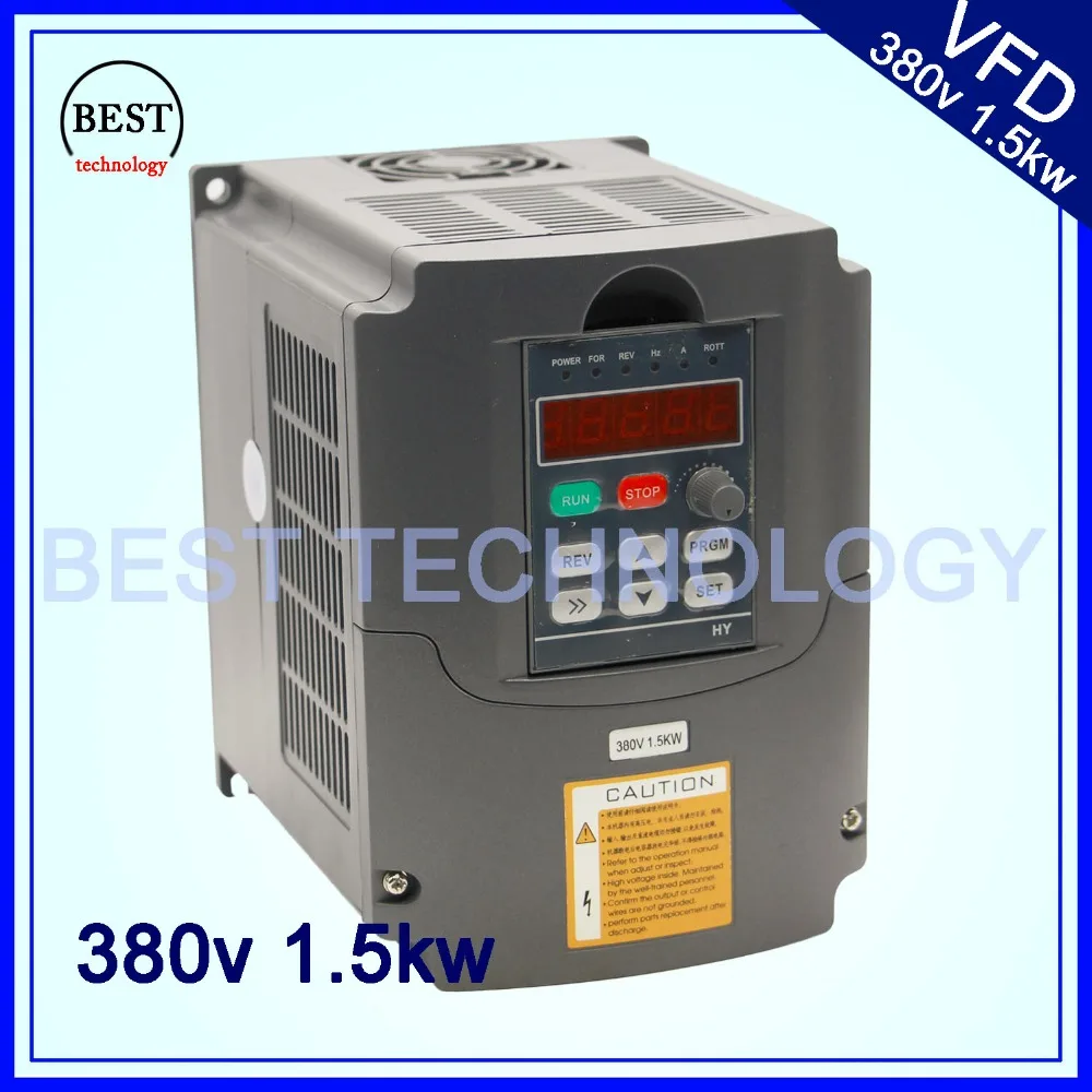 Частотный Привод 380 В 1 5 кВт VFD инвертор 3HP вход для контроля скорости двигателя
