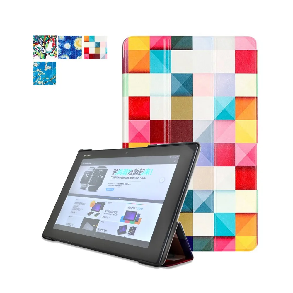 Для sony Xperia Tablet Z2 Чехол чехол Дизайн+ защита для экрана+ стилус для планшета подарок