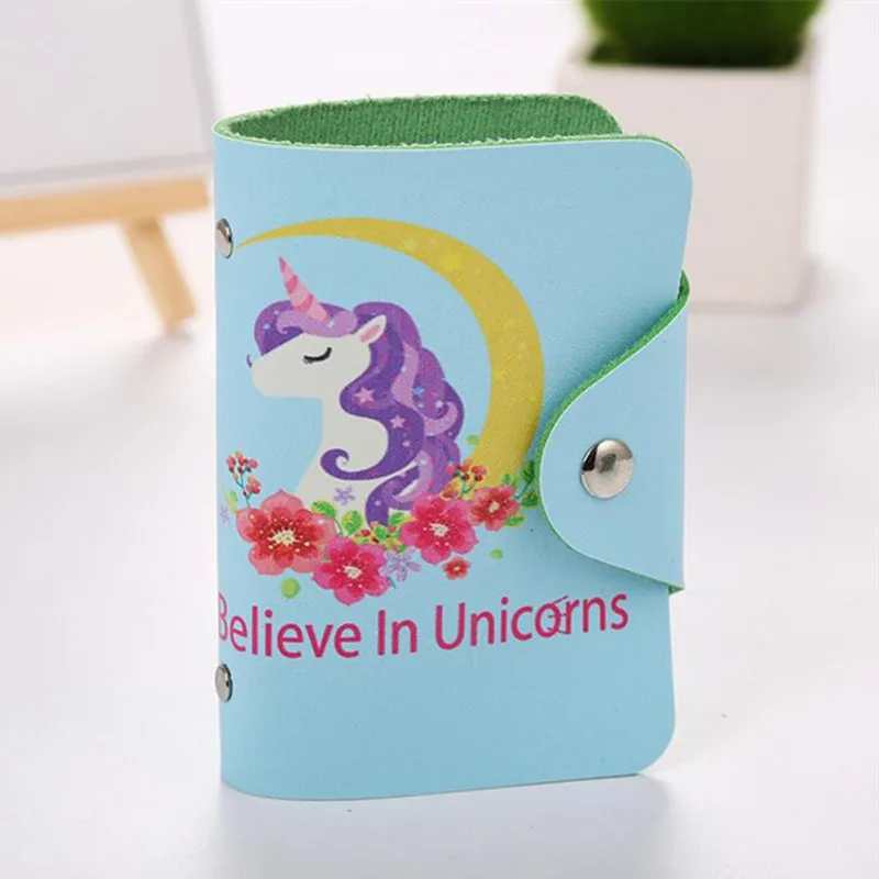 M352 Lovely Passport Holders Card PU Cartoon Unicorn Women ID Credit Cards Case Wholesale | Багаж и сумки