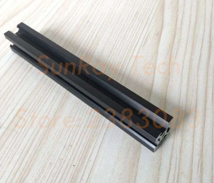 2020 черный алюминиевый профиль экструзии для ЧПУ лазерный резак здания V Слот
