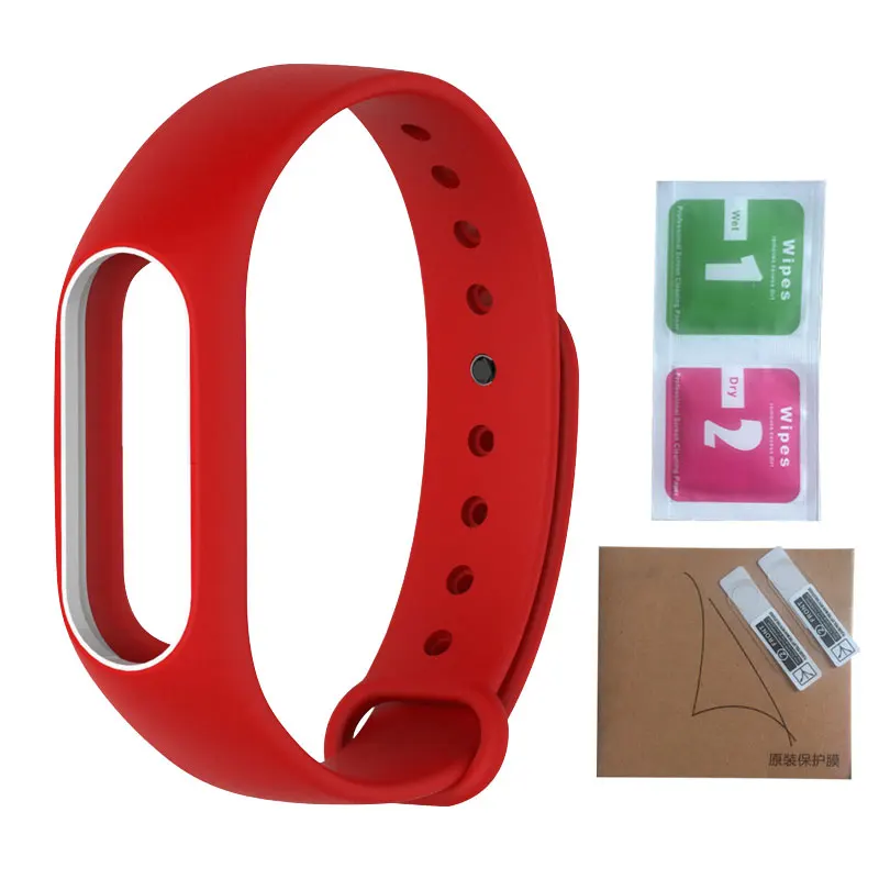 Цветной браслет для Xiaomi mi, 2 ремешка для mi Band 2, силиконовый браслет, сменный Браслет, смарт-браслет, аксессуары, ремешок на запястье