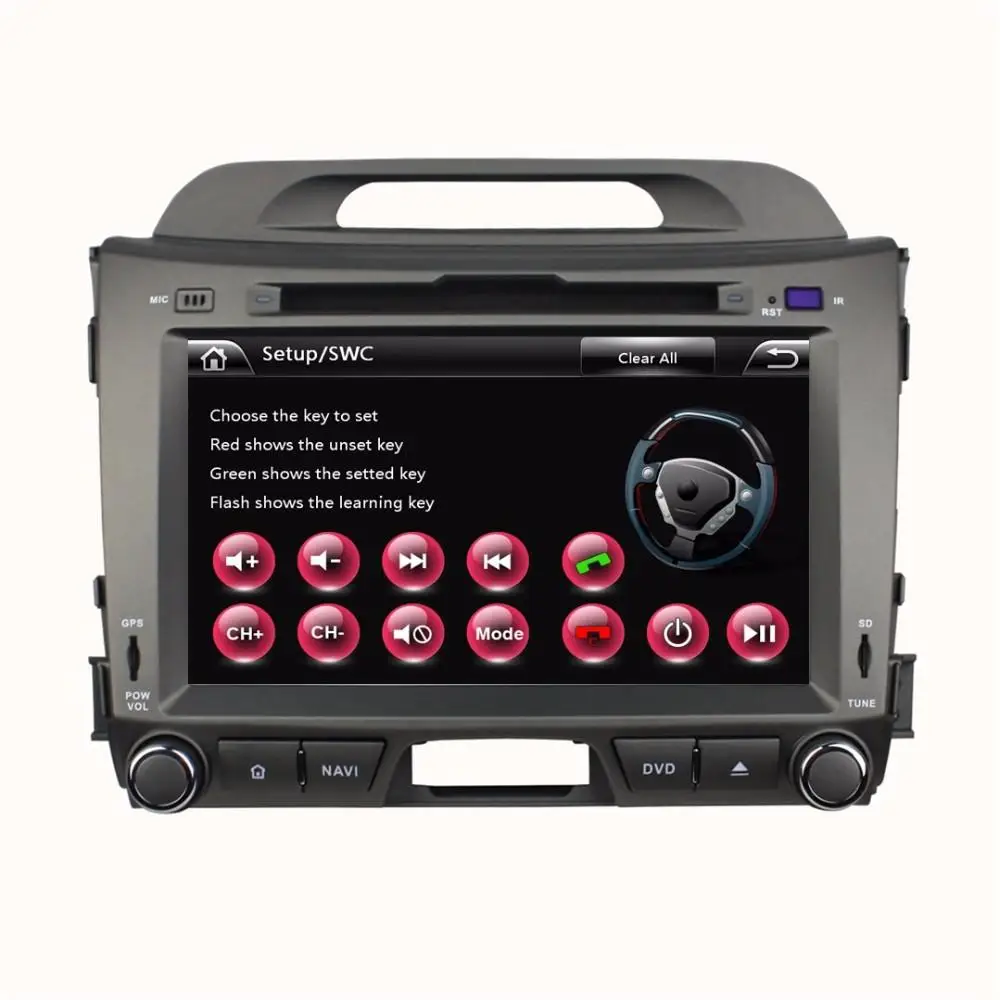 Автомобильный DVD плеер 8 &quotс GPS(opt) аудио Радио стерео USB/SD BT/TV мультимедиа для KIA