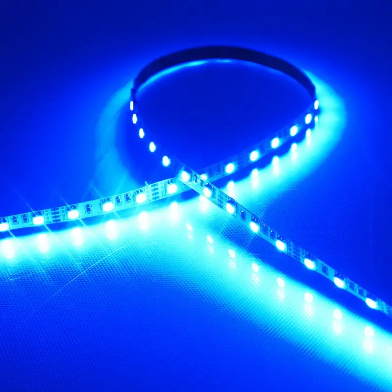 Водонепроницаемый 5 метров DC 12 V SMD5050 гибкий светодиодный полосы 60 Светодиодный s