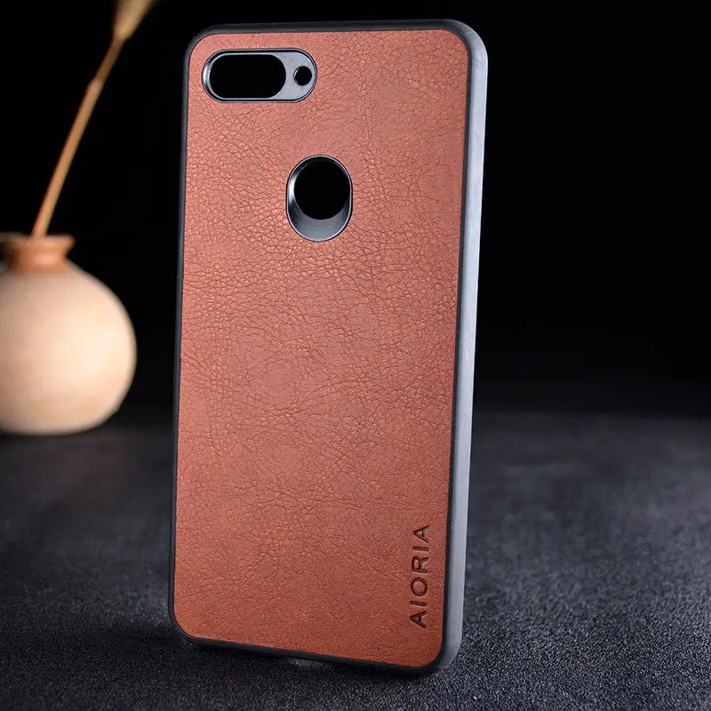 Brown Чехол для xiaomi mi 8 9 lite mi 8 SE mi 9 Lite funda роскошный кожаный винтажный кожа с рисунком Litchi capa cover - Цвет: Brown