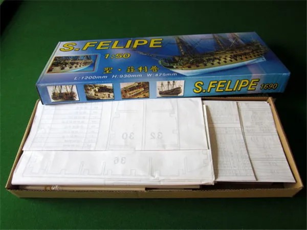 Деревянный комплект модели корабля San Felipe 1690 s|warship model kits|ship kitmodel kit |