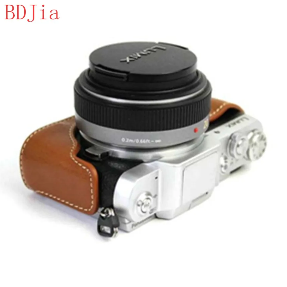 Натуральная Воловья кожа корпуса для половины камеры база Panasonic GF10 GF9 GF8 GF7 с