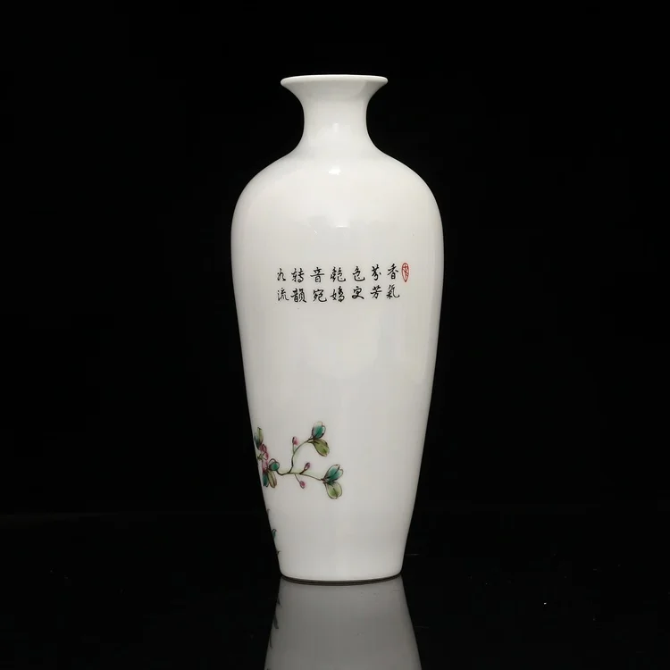 Цветок и ваза с птицами античный PorcelainCollection Ju Ren Tang резиденция Республики Китай