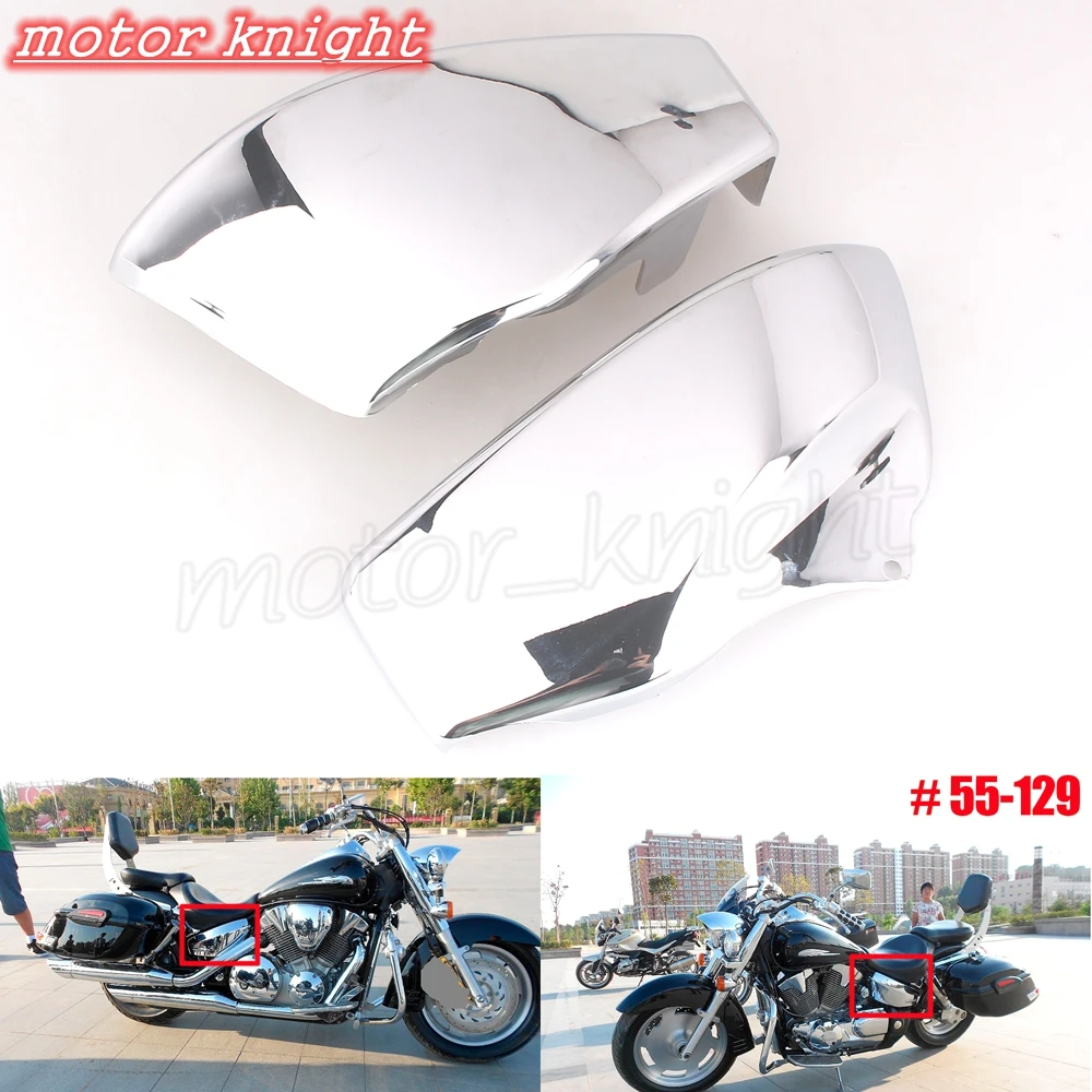 Хромированные боковые крышки для honDA VTX 1800F 1800N 1800R 1800S 1800T 2002 2003 2004 2005 2006 2007 2008 55 129|side
