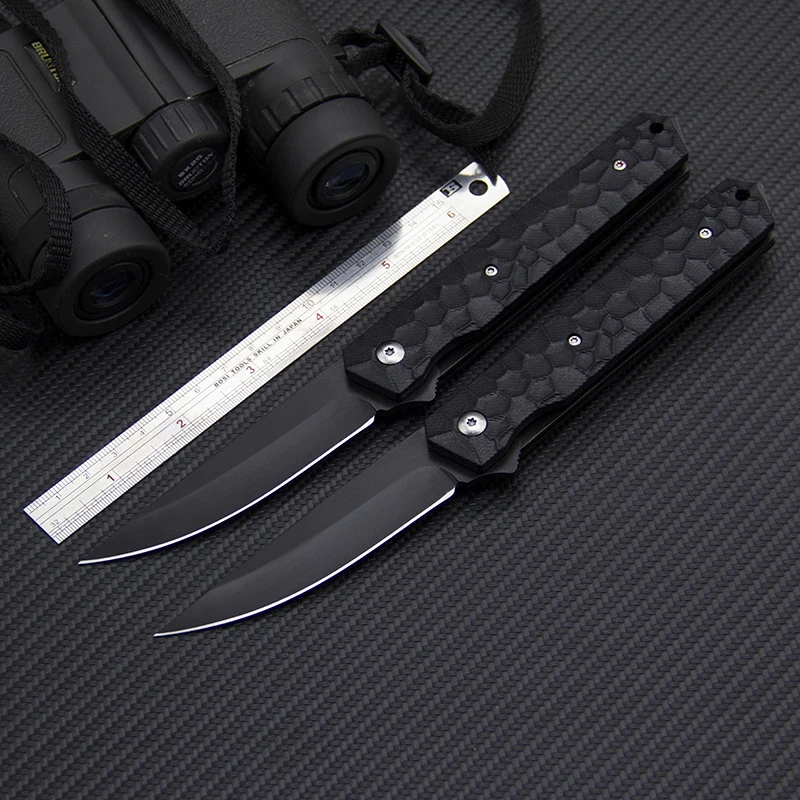 EDC D2 Steel Folding Knife Ball Bearing Tactical G10 Handle Outdoor Utility Knives Survival Tools Self Defense | Инструменты
