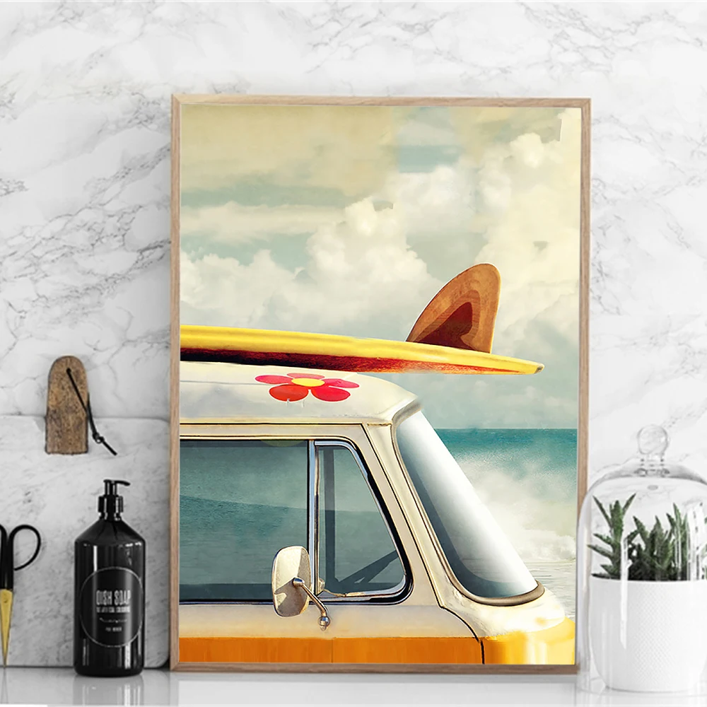 Современные плакаты и принты для серфинга в скандинавском стиле | Дом сад