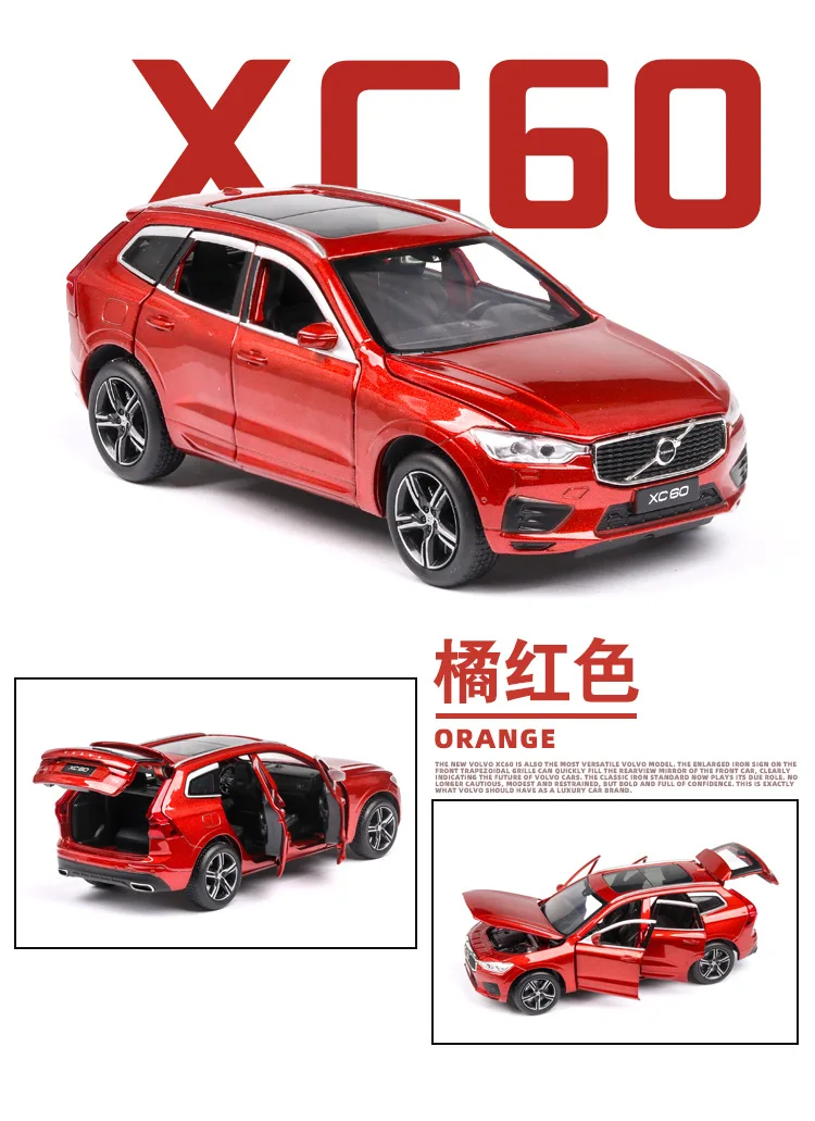 1/32 Литые и игрушечные транспортные средства XC60 модель автомобиля со звуком и светильник коллекция автомобиля игрушки для мальчика Детский подарок brinquedos