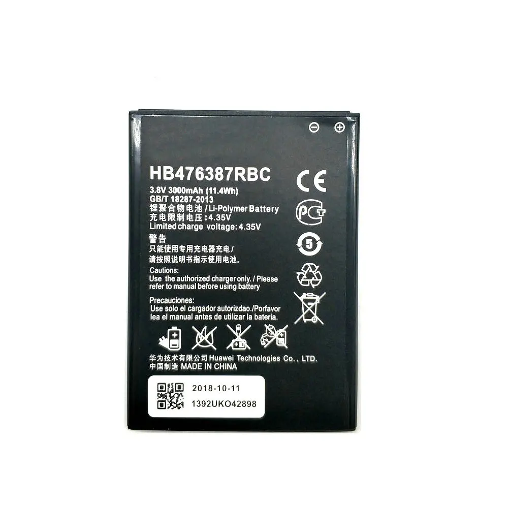 Новый высококачественный аккумулятор HB476387RBC 3 8 в 3000 мАч для Huawei Honor 3X G750 B199 MTK6592 |