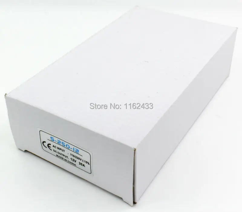 Однодиапазонный импульсный источник питания 250 Вт 12 в пост. Тока 20 А 110 В/220 В перем.