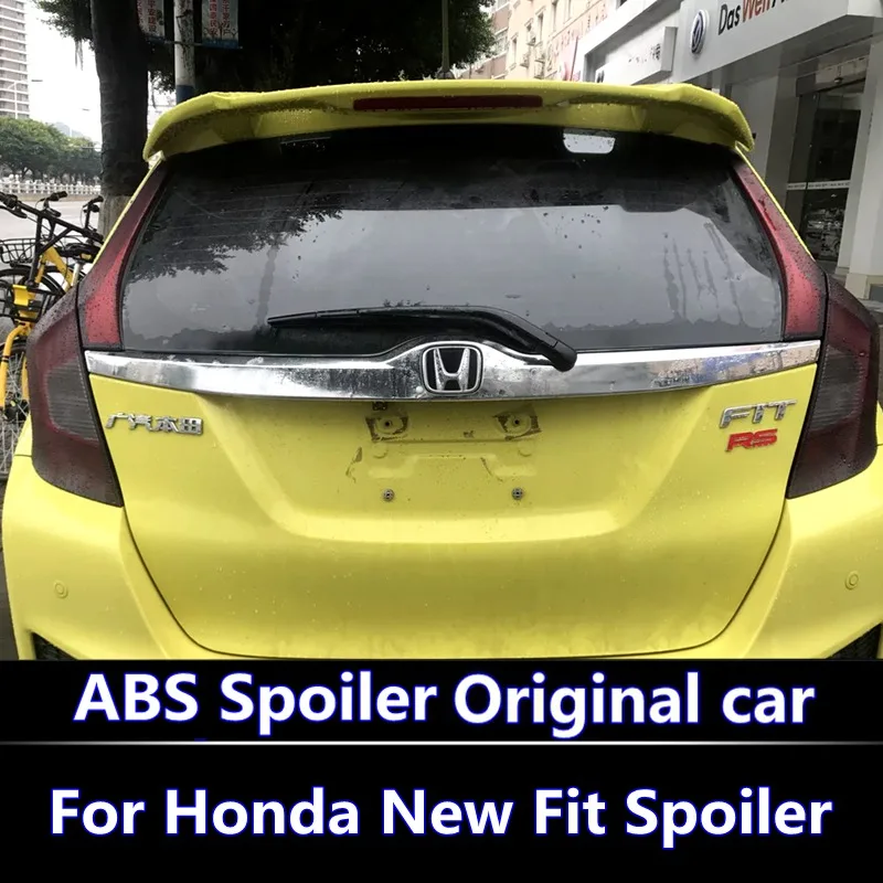 Для Honda GK5 FIT JAZZ RS задний спойлер 2014 2018 высокое качество абс материал заднее крыло