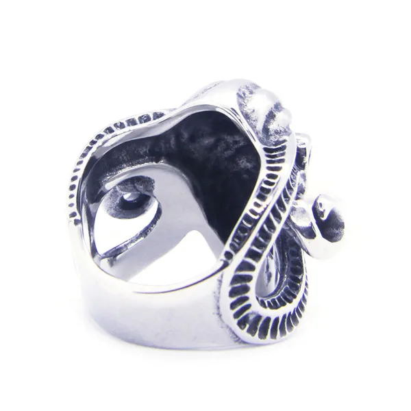 Крутой череп козла кольцо из нержавеющей стали 316L женское модное кольцо|Кольца| |