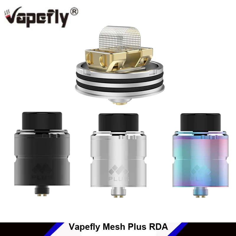 Оригинальный бак Vapefly Mesh Plus RDA для электронной сигареты 25 мм с Двойным Зажимом