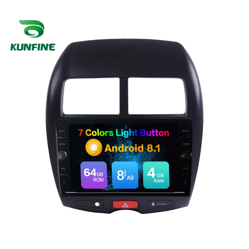 Восьмиядерный ПЗУ 64 ГБ Android 8 1 автомобильный DVD GPS навигационный плеер Deckless стерео