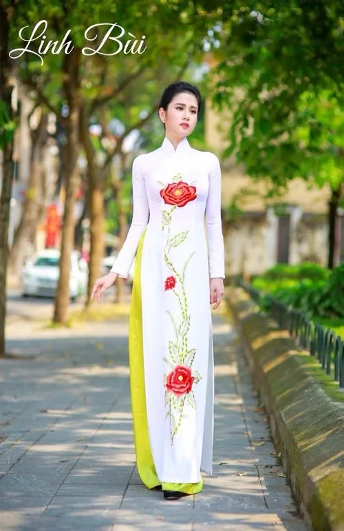 Женское платье Чонсам aodai белое вьетнамское чонсам традиционное платье|Одежда