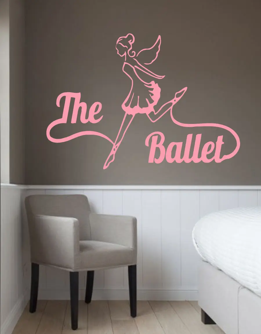 Наклейки на стены балетная танцевальная студия девушка балерина искусство