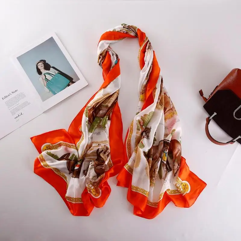 Autumn Fashion Women Warm Shawl Floral Print Rectangular Scarf Casual Decoration Accessories Gift Sweet | Аксессуары для одежды