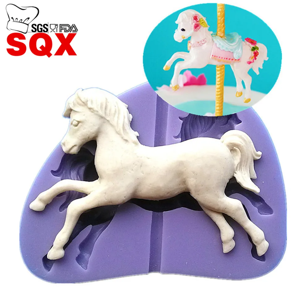 Форма в виде карусели силиконовая форма для помадки мыла ручной работы выпечки