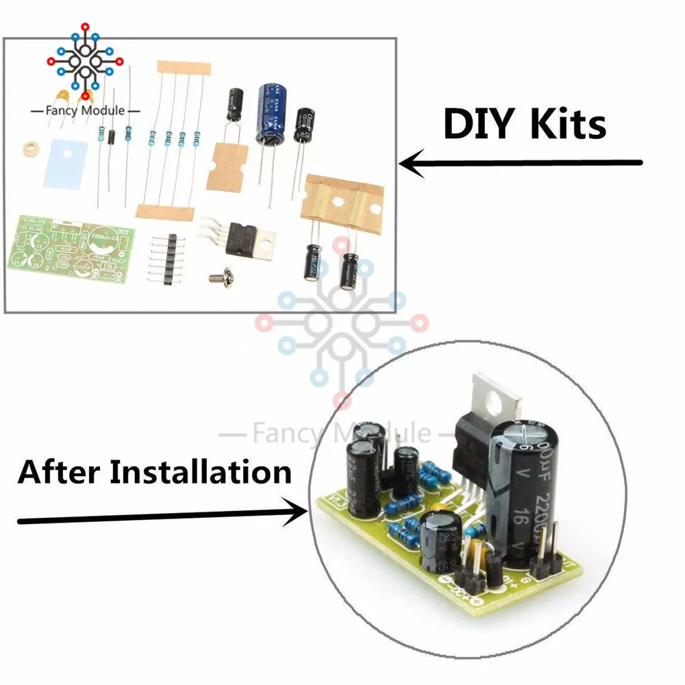 TDA2030A электронный Аудио Усилитель мощности доска Моно 18 Вт DC 9-24 В DIY Kit