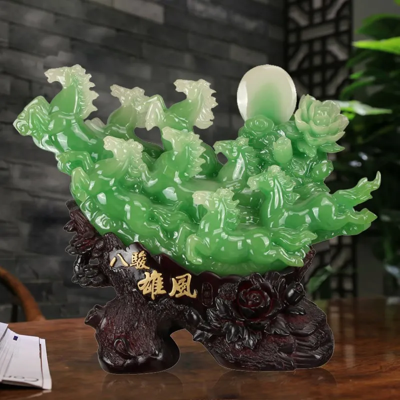 

Eight Chun Hsiung Feng horse ornaments modern home decoration living room office study horse crafts opening gifts