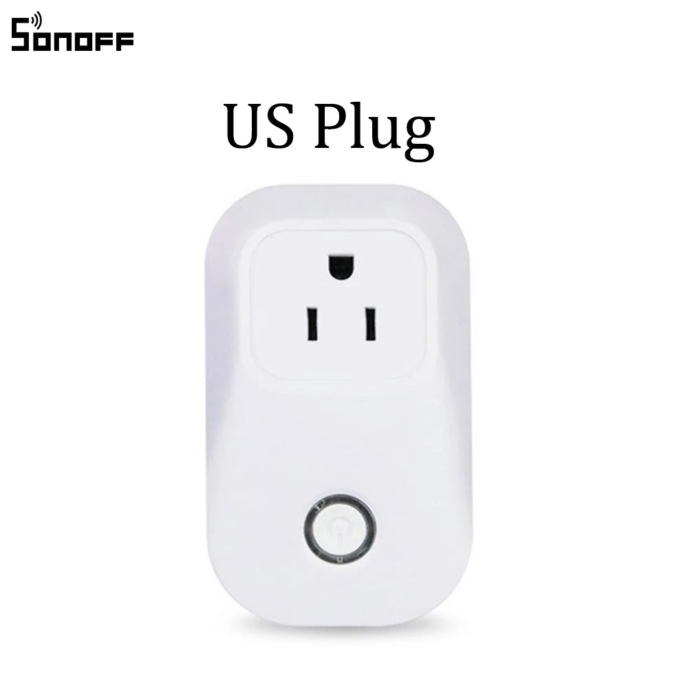Интеллектуальный выключатель света Sonoff S20 EU UK US штекер Wi Fi Мощность розетка