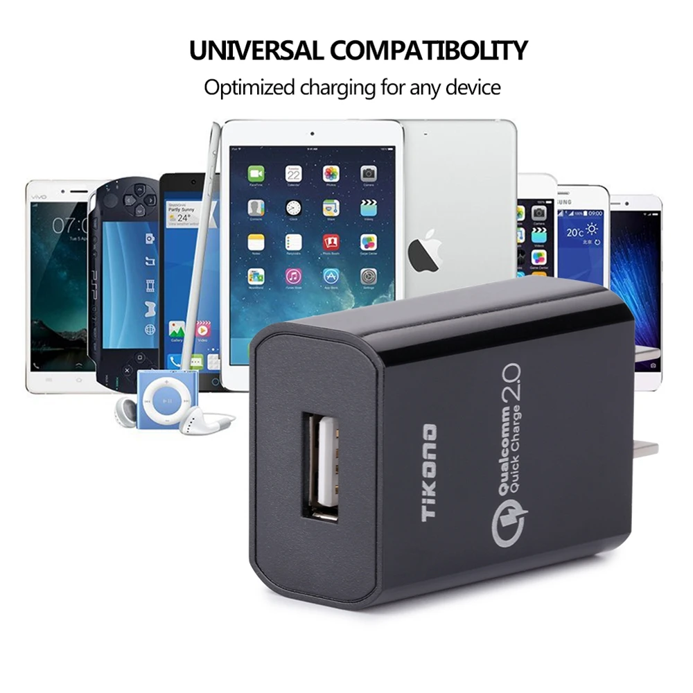 Зарядное устройство Tikono для телефона USB зарядное быстрой зарядки 2 0 адаптер