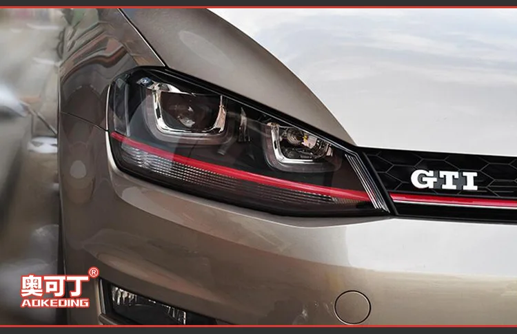 АКД стайлинга автомобилей для VW Golf 7 фара 2013- один U GTI Дизайн светодиодный ДХО Hid лампы Глава ангел глаз Bi Xenon балки аксессуары