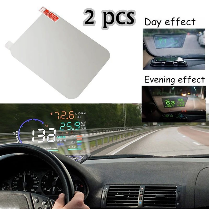 

16*12CM OBD HUD Film GPS Navigation Tools Premium Head Up Display Reflective Film Universal Audio Car Stickers Accessories
