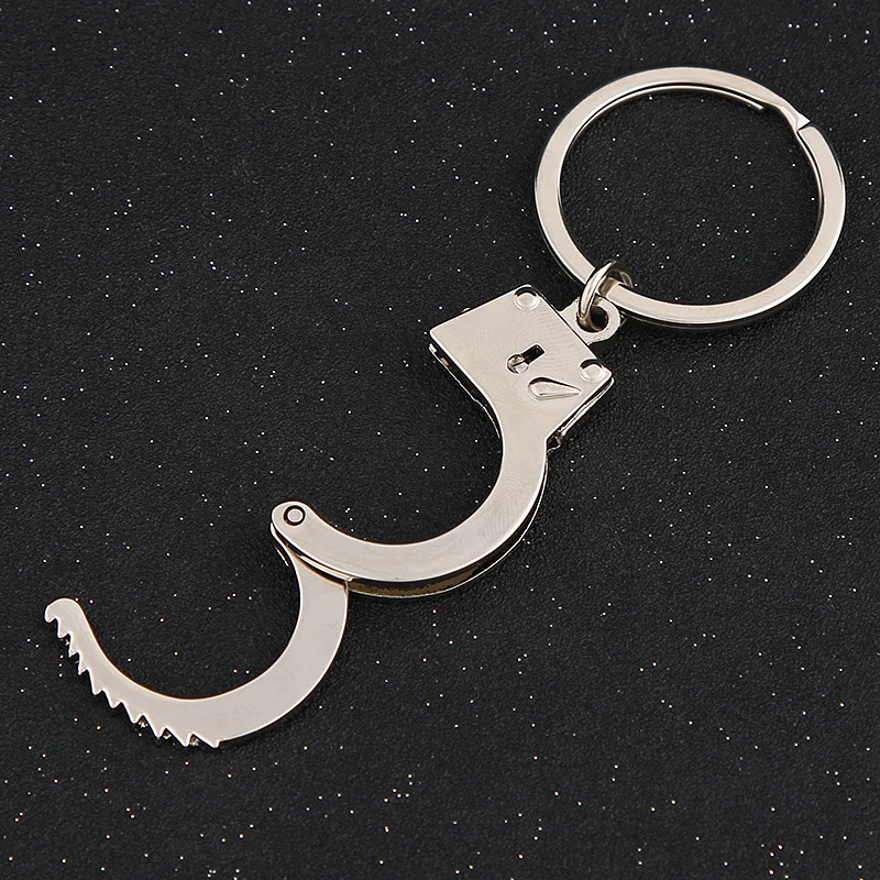 Creative keychain!Novelty trinket couple Handcuffs styling key chain ring creative metal Love holder Lover gift | Украшения и