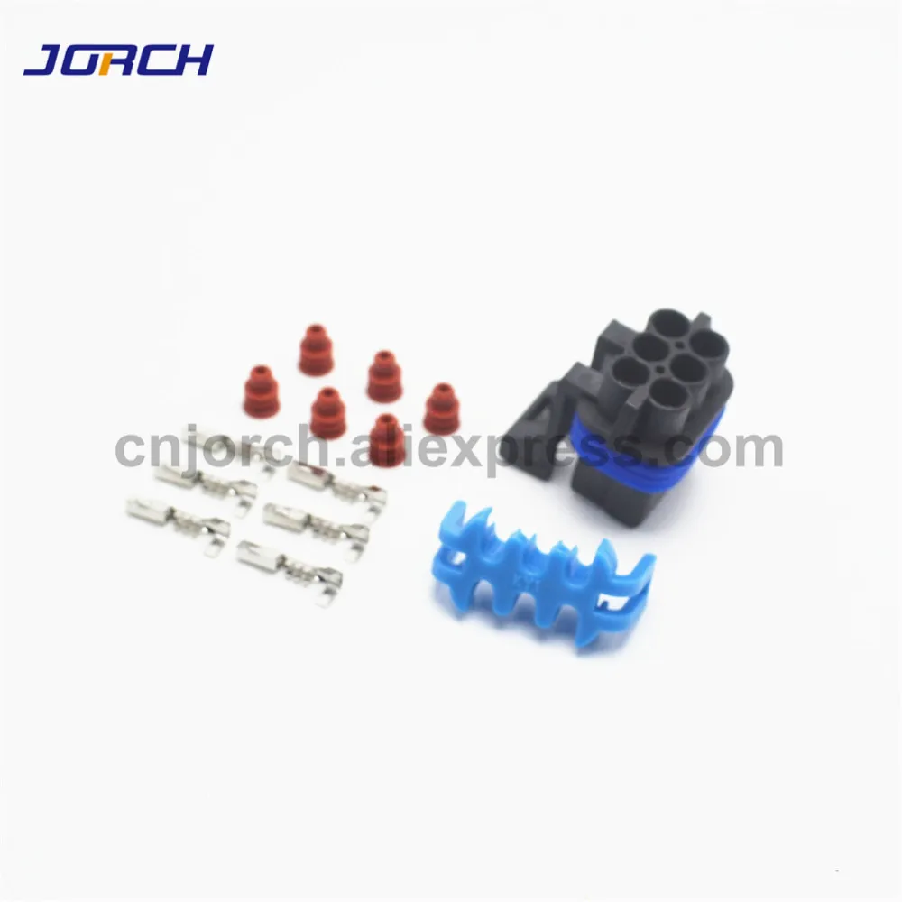 

5sets GT Delphi 6pin waterproof auto connector automotive female plug connectors 12052848