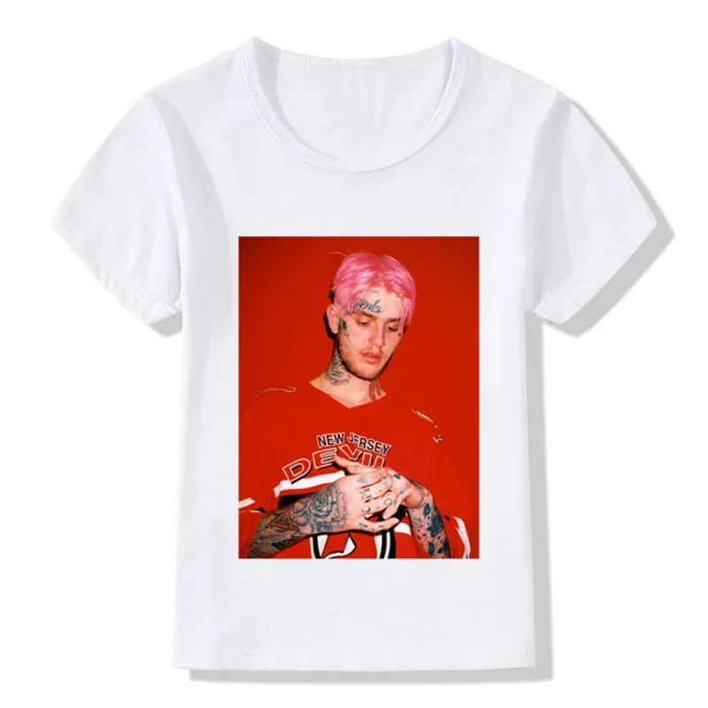 Детские футболки RIP Lil Peep Rapper Design детская музыкальная повседневная одежда топы