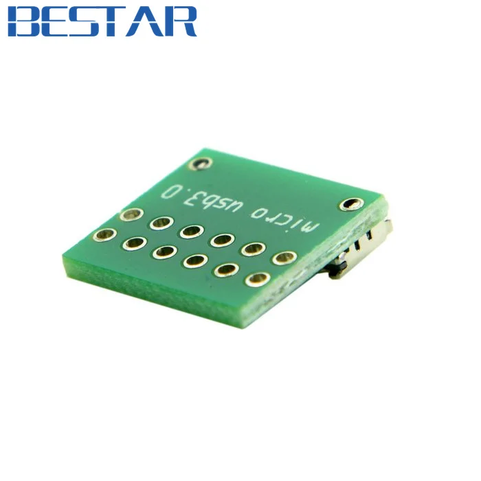 Micro B USB 3 0 USB3.0 10pin гнездовой разъем коннектор крепление для платы Фотоэлементы