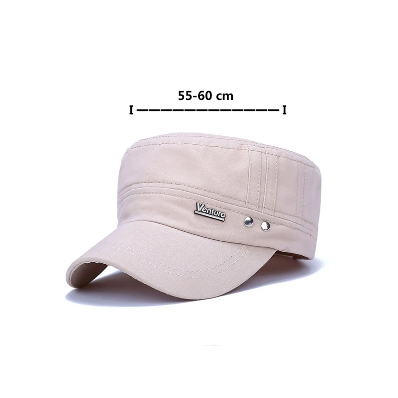 100% промытый Хлопок Военная Кепка Весна Осень Повседневная унисекс плоская кепка
